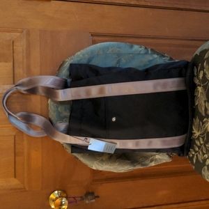 NWT! BMW Discontinued Expandable Tote Bag Navy and Silver Gray